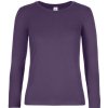 B&C Dámske tričko s dlhým rukávom TW08T Urban Purple XL