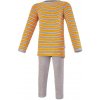 Little Angel Pyžamo DR šmyk Outlast® Pruh šedooranžový/sivý melír Veľ. 110
