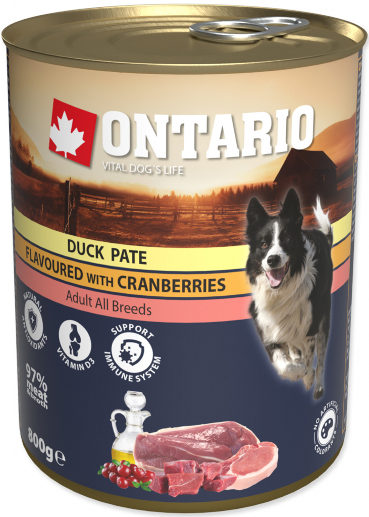 Ontario Pate mleté kačacie mäso s brusnicami 0,8 kg