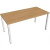 Pracovný stôl Uni, 160x75,5x80 cm, dub/biela