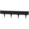 GARDENPLAST Záhradná palisáda RATTAN PALISADE 9,5 cm / 0,8 m čierna 1 ks