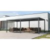 Hliníková bioklimatická pergola s lamelami BestBerg BBP-18G / 6 x 3 m / sivá