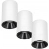 3x Stropné svietidlo prisadené HALOGÉNOVÉ GU10 biele čierne LED SPOT LAMPA