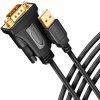 Axagon ADS-1PQN USB-A 2.0 - serial RS-232 DB9-M FTDI adapter cable 1.5m - Adapter - Digital/Daten sériový kábel Čierna 1,5 m USB Typ-A