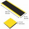 Notrax 479 Cushion Trax Protiúnavová rohož s diamantovým vzorom čierna / žltá 91 x 300 cm