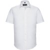Russell Athletic Košile 947M, elastická, krátký rukáv COT11947M00114-white Bílá 4XL