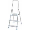 DRABEST Rebrík AL 3 jednostranný s madlom / schodíky 1 x 3