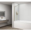 POLYSAN - FISA vaňová zástena 800x1500, zlato mat, číre sklo FS1082-G