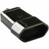 Zásuvka na kábel ORNO ABS 2P/II 16A/250V, čierna