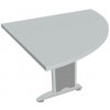 Hobis Doplnkový stôl Flex, pravý, 80x75,5x80 cm, sivá/kov