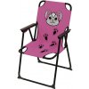 Kempingová Skladacia stolička KINDER Ružová