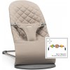 BABYBJORN Lehátko BabyBjörn Bouncer Bliss Sand Grey Woven + hračka očička Googly Eyes
