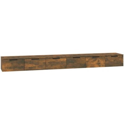 vidaXL Nástenné skrinky 2 ks. Údený dub 102x30x20 cm odvodený drevený výrobok