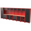 Feistos Juno 13 modulárna skriňa na náradie, čierno - červená 528 x 46 x 198 cm FE303013 Feistos