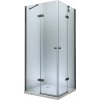 MEXEN/S - Roma Duo sprchový kút 100 x 100, transparent, čierna 854-090-090-70-00-02