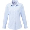 Premier Košile PR 320, popelínová, dlouhý rukáv, dámská COT39032095902-light blue/ M Modrá světlá/bílá