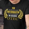 Tričko s potlačou OTEC INFORMATIK Pánsky Čierna XL