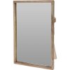 Zrkadlo Koopman nástenný obdĺžnik rám drevo 400 x 600 mm