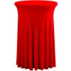 TENTino Elastický obrus SKIRTING na koktejlový bistro stôl 80 cm VIAC FARIEB Farba obrusu: ČERVENÁ / RED