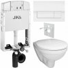 Jika Set modulu k zazdění, EBS WC Boreal, sedátka a tlačítka, bílá lesk 1 set
