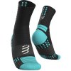 Compressport ponožky Pro Marathon - černá/modrá Velikost: L
