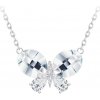 Preciosa Pôvabný strieborný náhrdelník devotion s českým krištáľom 6147 00
