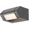 Rabalux Antracitové fasádne LED svietidlo Medna 8W IP54 77103