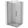 MEXEN/S - Velar L sprchovací kút, posuvné dvere 120 x 80, transparent, grafit metal 871-120-080-03-95