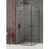 New Trendy Avexa Black sprchovací kút 120x90 cm štvorcová čierna matné/priehľadné sklo EXK-1615