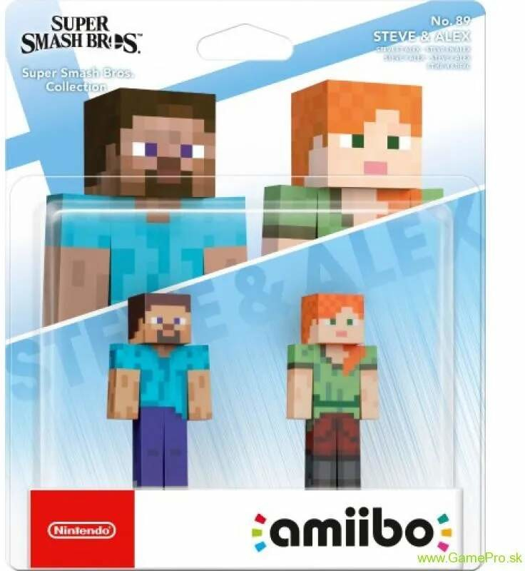 NINTENDO amiibo Smash Steve & Alex 2-Pack