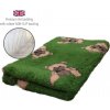 DRYBED Premium Vet Bed Medvedíky zelený 150 x 100 cm