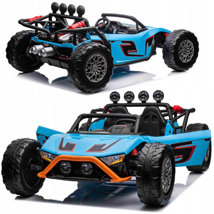 JOKO Elektrické autíčko Buggy Racing Dvojmiestne 2x24V 200W nosnosť 50kg modré
