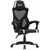 Canyon Flow CNE-MCH01W - Ergonomické herné kreslo čierno-biele
