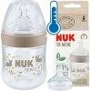 NUK for Nature fľaša s kontrolou teploty 150 ml hnedá