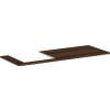 Doska pod umývadlo Hansgrohe Xelu Q 136x1,6x55 cm tmavý orech 54097630