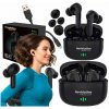 BEZDRÔTOVÉ SLÚCHADLÁ DO UŠÍ BLUETOOTH 5.3 STEREO BASS INTRAAURÁLNE ČIERNE