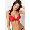 Trendyol červený poddrôtený top bikín s doplnkami čierna | červená 36 Trendyol 8683048348598