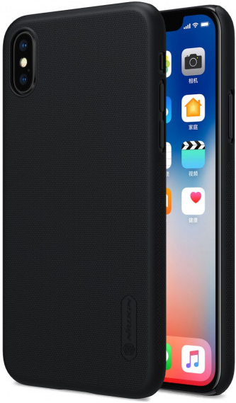 Púzdro NILLKIN s ochranou displeja Apple iPhone XS / iPhone X – čierne