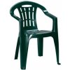 Plastová záhradná stolička Mallorca, tmavozelená