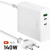 Nabíjačka do siete FIXED Charging Station s 2xUSB-C a USB výstupom podpora PD 3.1 140W biela (FIXCG140-2C1A-WH)