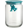 Alessi Dóza na potraviny GIANNI 900 ml, viečko modré, sklo