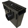 Zberná plastová vpust BIELBET C250 s liatinovou mrežou 330 x 130 x 300 mm 55 mm