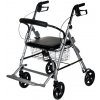 Rehafund Rf-616/s chodítko pre seniorov štvorkolesové skladacie OSLO PREMIUM sivé