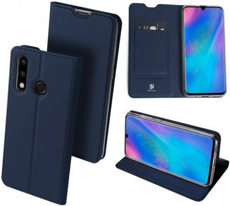 Púzdro Dux Ducis Huawei P30 flipové čierne Tmavá modré