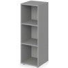 Skriňa otvorená stredná 2 police Lenza Wels, 39,9x119,5x40,4cm, sivá