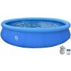 Rozkladací bazén Avenli okrúhly modrý 420 cm x 84 cm, 7820 l
