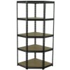 AHProfi Rohový policový regál, 5 polic - 1830 x 730 x 730 mm - AH017