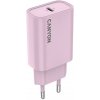 Canyon OnCharge 30CL, univerzálna cestovná nabíjačka do steny 1x USB-C, 30W PD, ružová CNE-CHA30CLPK
