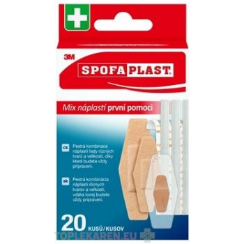 3M™ SPOFAPLAST 607 Náplasti prvej pomoci mix 20 ks