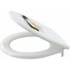 Alcadrain WC dosky WC doska, Softclose, biela/kvet A604 FLOWER